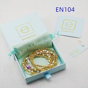 Enewton Purple Cross Bead Bracelet